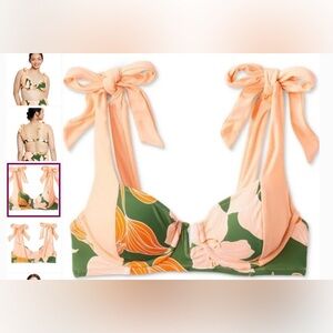 Lily Floral Print Underwire Bikini Top